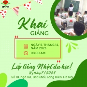 KHAI GIẢNG LỚP TIẾNG NHẬT DU HỌC NHẬT BẢN KÌ 7/2024