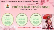 TUYỂN SINH DU HỌC KỲ THÁNG 7 & THÁNG 10-2027