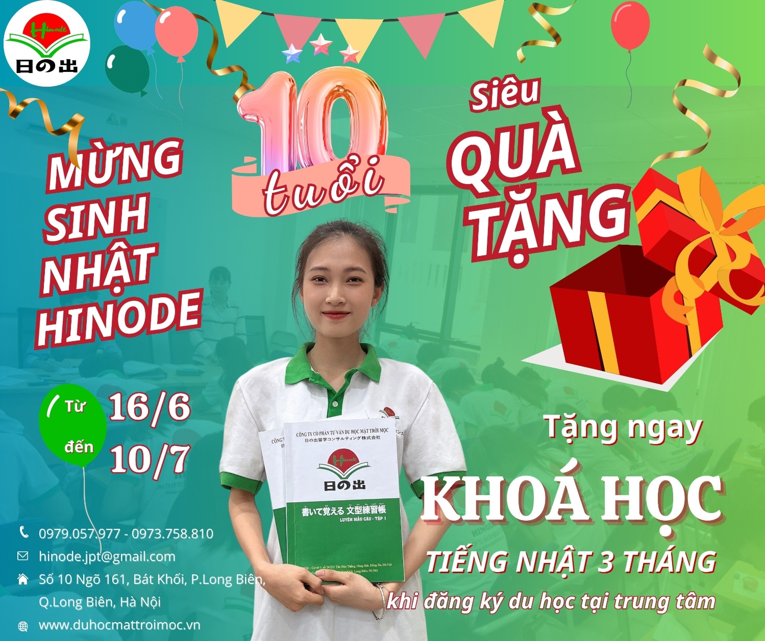 Mừng sinh nhật Hinode 10 năm!!! Muôn vàn quà tặng!!